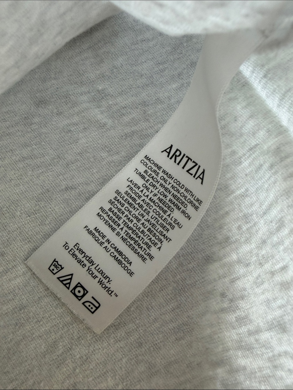 Aritzia White Short Sleeve Crew Tee - Picture 6 of 7